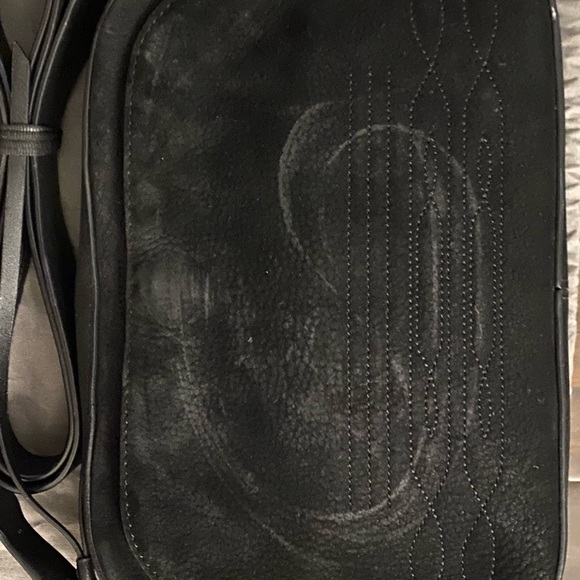 AllSaints Cooper Bag in Black Suede - Picture 2 of 4